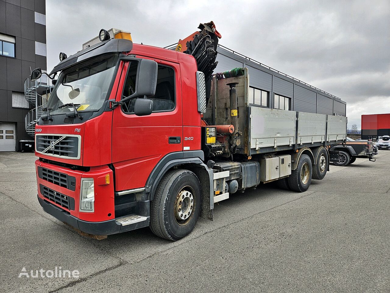 бортовой грузовик Volvo FM 340 *6x2 *PALFINGER PK26002 + WINCH *PLATFORM 6.2m