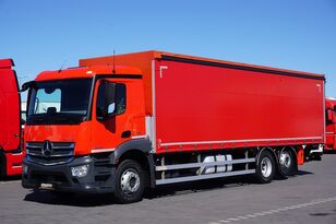 грузовик штора MERCEDES-BENZ ANTOS / 2535 / ACC / EURO 6 / FIRANKA + WINDA / 22 PALETY