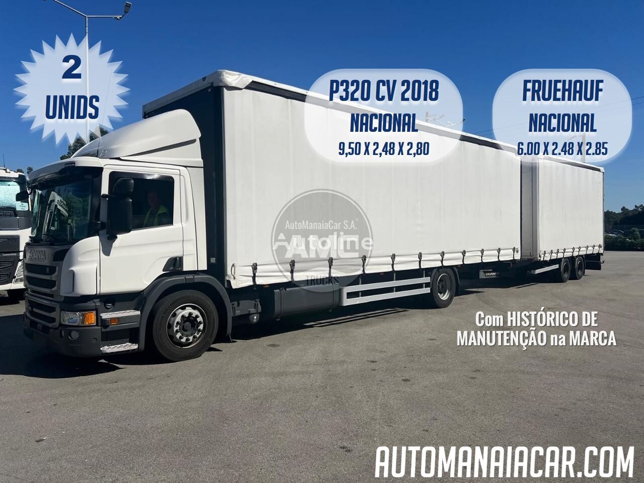 Купить грузовик штору Scania Португалия Santa Maria da Feira, FX39845