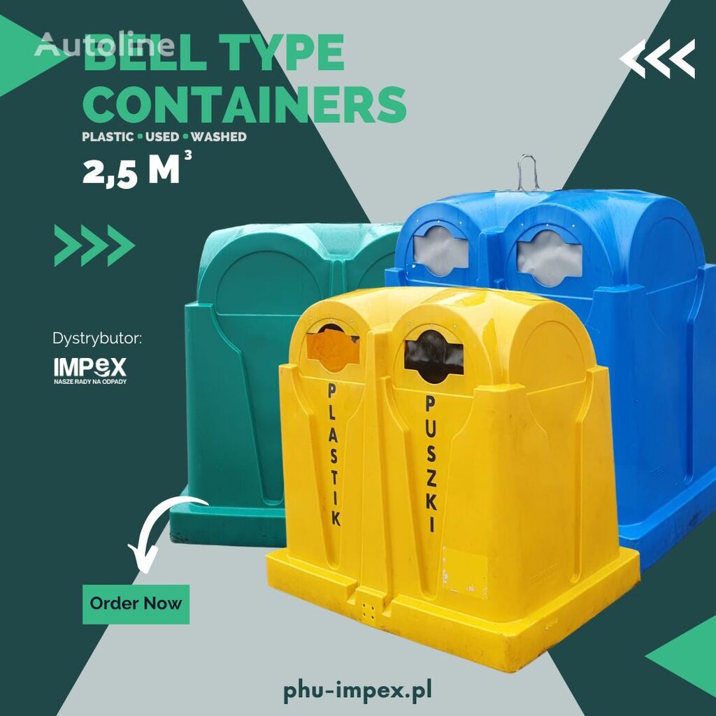 контейнер для мусора Containers - BELL TYPE 2,5 m3 (plastic)