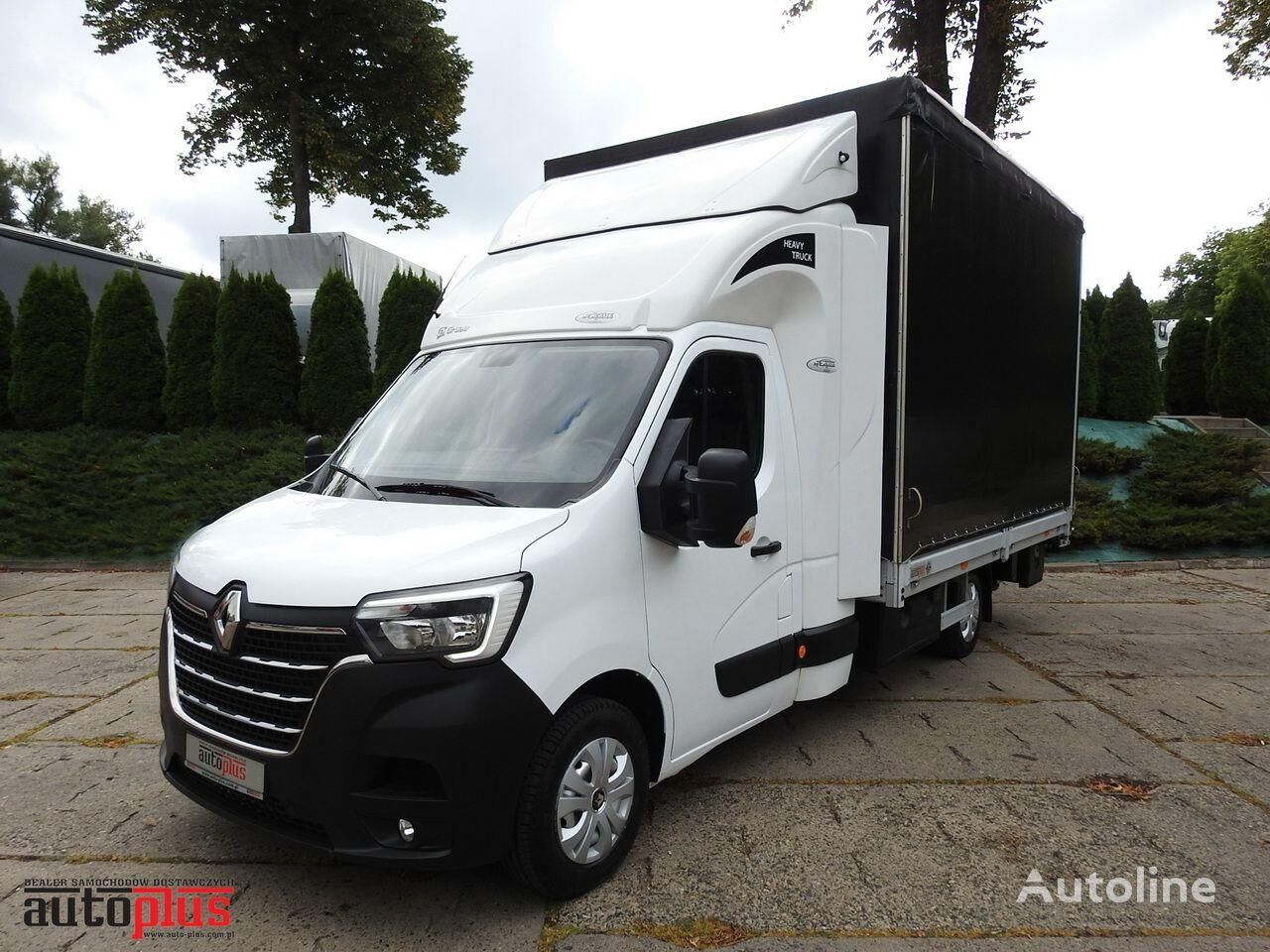 тентованный грузовик Renault MASTER PLANDEKA WINDA 10 PALET TEMPOMAT KLIMATYZACJA LEDY PNEUMA